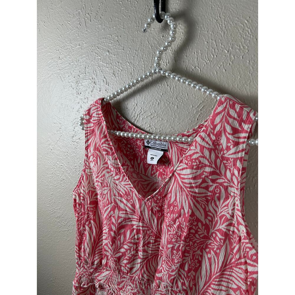 Columbia Tank Top Womens Size Medium Pink Gorpcore Vacation Coastal Summer Shirt - Picture 4 of 10
